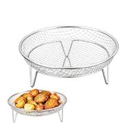 Griglia da forno per friggitrice ad aria Supporto Grill Impilabile Acciaio | Ripiano Per Friggitrice Ad Aria per Cucina Casa Appartamento BBQ all'Aperto Picnic Campeggio Festa