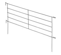 KADAX Griglia da Giardino, Griglia in Asta in Acciaio, Rettangolare, 99 x 60 cm