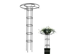 Griglia da giardino per piante in vaso in metallo inossidabile resistente e | Supporto a traliccio da giardino per vasi interni per rampicanti, fiori del mattino, pomodori e piante da interno