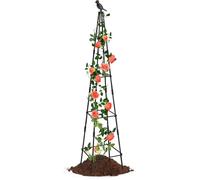 Griglia Da Giardino - Supporto Regolabile per Zucchine con Struttura - Accessori da Giardinaggio in Metallo Regolabili in Altezza per Piante Rampicanti come Uva Piselli Fagioli e Cetrioli