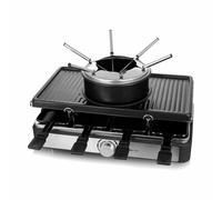 Griglia da interno Emerio RG-124930 1400 W rotativa per 8 persone acciaio inox