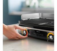Griglia da interno Philips HD6222/90, 2400 W - Nero/Argento