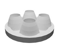 Griglia Death Star Quad Vent Decorativa Copertura Aria Stampata 3D Star Wars