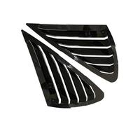 Griglia decorativa per finestrino posteriore a forma di branchia di squalo con feritoia triangolare, compatibile con Ford Focus MK2 2005-2013 Hatchback 4D(Bright black)