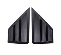 Griglia Del Cofano 2 PCS Coperture Decorative Feritoie Finestrini Posteriori Laterali Ventilazione Scoop Parasole Copertura Tende Compatibile Con Toyota Per C-HR 2018 2019 2020 2021(Black1)