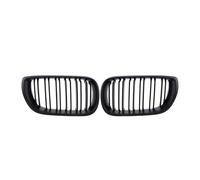 Griglia del cofano anteriore Per Serie 3 E46 325i 4-Porte 2002 2003 2004 Lucido Stile Linea Singola Griglie Anteriori Kidney Racing Diamanti Superiore(Nero doppio opaco)