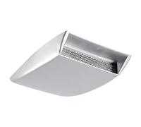 Griglia del Cofano Motore, per VW, per Passat 1 pz Auto Tuning Air Flow Intake Hood Scoop Vent Bonnet Decorative Cover Grill Center Car Parts (Bianco) (Argento)