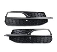 Griglia del Fendinebbia Compatibile Con S3 Per A3 2013 2014 2015 2016 2017 8V3807682L Cromo Nero Auto Anteriore Della Luce Nebbia Griglia Di Copertura Lampada Della Nebbia Griglia Telaio 8V3807682G(Pa