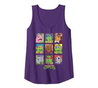 Griglia del Gruppo Teenage Mutant Ninja Turtles in difficoltà Canotta, Donna, Viola, XXL