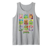 Griglia del Gruppo Teenage Mutant Ninja Turtles in difficoltà Canotta, Uomo, Grigio Melange, L