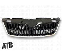 Griglia Del Radiatore Con Listello In Cromo Per Skoda Fabia II Roomster Dal 2010