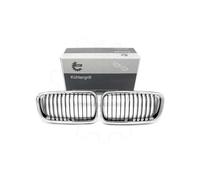 Griglia del radiatore Set of L&R single ridge black chrome BMW 7 E38