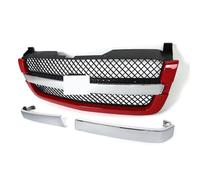 Griglia della carrozzeria Compatibile Con Chevy Per Silverado 1500 2500 3500 2003 2004 2005 2006 2007 Griglia Paraurti Anteriore A Nido D'ape Griglia Superiore Anteriore