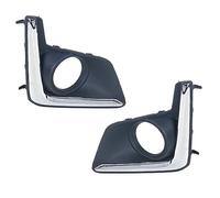 griglia dell'auto Per Subaru XV per Crosstrek 2016 2017 Auto Paraurti Anteriore Copertura Della Luce di Nebbia Lampada Griglia per Chrome Trim(Left and right)