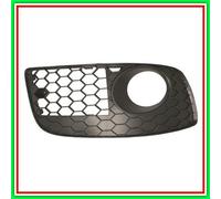Griglia Destra Paraurti Nera-Con Sede Fendi-Aperta Vw Golf V Gti-(Anno 2004-2009