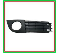 Griglia Destra Paraurti Nera-Con Sede Fendi-Chiusa Audi A6-(Anno 2001-2004)