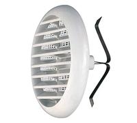 GRIGLIA DI AERAZIONE CON MOLLA TONDA IN ABS (Ø incasso 220÷260 mm. Misura Ø 270 mm.)