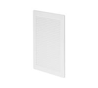 Griglia di aerazione di plastica, anti insetto, dimensioni 200 x 300 mm, colore bianco