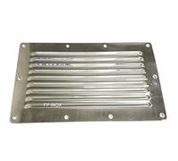 Griglia di aerazione in acciaio INOX, rettangolare, 250 x 150 mm