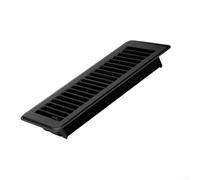 Griglia di aerazione per registro a pavimento, 10 x 25 cm, per bocchetta di ventilazione a pavimento, per la decorazione della casa, colore nero