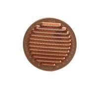 GRIGLIA DI AERAZIONE TONDA AD INCASSO IN RAME Diam 90 Sistemi Aerazione