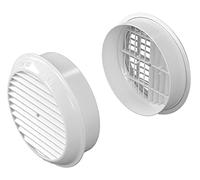 Eterno Ivica GRIGLIA 175 imb. circolare tubi diam.160 Accessori per silenziatori per l'isolamento Acustico di Fori di aerazione e Ventilazione, Bianco