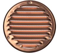 GRIGLIA DI AERAZIONE TONDA IN RAME Ø 80 mm