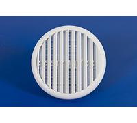 GRIGLIA DI AERAZIONE VENTILAZIONE IN PVC TONDA CON MOLLE diam 55/85 mm