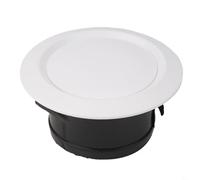 Griglia di alimentazione dell'aria da soffitto per prese d'aria calda in ABS con volume d'aria regolabile per migliorare la circolazione dell'aria e ridurre il rumore (125 mm)