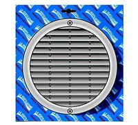 GRIGLIA DI AREAZIONE IN ALLUMINIO DIAMETRO mm 190 CON RETE ANTI INSETTI