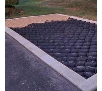 Griglia di Base per Ghiaia per vialetto - Geogriglia stabilizzatrice del Terreno con profondità di 2"/4" per l'architettura del Paesaggio, griglia di espansione e Sabbia Pieghevole da 6,5x32
