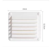 Griglia di copertura dello sfiato Copertura for griglia di ventilazione quadrata in plastica Presa d'aria Ventilazione for camper Rimorchio for yacht Supporto a soffitto for roulotte, copertura di ven