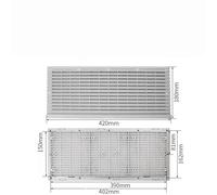 Griglia di copertura dello sfiato Filtro di ventilazione in plastica Filtro for la dissipazione del calore con guarnizione in gomma Scatola di distribuzione Ventola di flusso Griglia di dissipazione d
