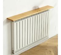 Griglia di copertura per termosifone, in legno di pino massiccio, resistente, senza fori, massimizza lo spazio, supporta 20 kg