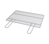 GRIGLIA DI COTTURA PER BARBECUE IN ACCIAIO CROMATO, 45,5X40 CM - SAROM FUOCO
