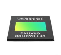 Griglia di diffrazione della trasmissione per spettrofotometri ed esperimenti di insegnamento ottico, 50-600 linee/mm, 50×50 mm, spessore 2 mm, onda 200-2000 nm (50)