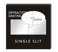 Griglia di diffrazione per interferenze ottiche e misurazione spettrale, tipo di trasmissione in vetro 50x50mm, passo 0,04 mm, copertura ampia lunghezza d'onda (0,08 mm)
