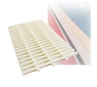 Griglia di drenaggio for Piscina, Copertura in plastica ABS, Scarico for Doccia, for vialetti, patii e Ponti for Piscine(18x100cm/5pcs)