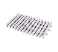 Griglia di Drenaggio for Piscina, Griglia di Drenaggio A Strisce Giuntabili, Struttura Antiscivolo, for Piscine, Ponti, Patii E Vialetti, Portata 250 kg(White,10PCS/18cm)