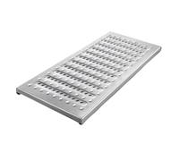 Griglia di drenaggio in acciaio inox,griglia di drenaggio per canalette,griglia di drenaggio a pavimento per cortile,griglia di drenaggio a piastra per canalette pgiardino(1PCS,W40cm/15.74in)