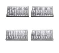 Griglia di drenaggio in acciaio inox,griglia di drenaggio per canalette,griglia di drenaggio a pavimento per cortile,griglia di drenaggio a piastra per canalette pgiardino(4PCS,W40cm/15.74in)