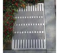 Griglia di drenaggio per esterni con rete staccabile, per garage e cortile, isola le foglie cadute