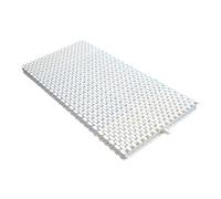 Griglia di drenaggio per Piscina, Copertura per Canale di drenaggio in plastica ABS, griglia di drenaggio con Scarico a Giunzione per vialetti, terrazze e Piscine (25 x 100 cm, 8 p