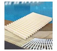 Griglia di drenaggio per piscina, in ABS, griglia a 360°, giunzioni di troppopieno ad incastro per piscina e garage, 30 x 99 cm, 7 coperture per scarico stradale per un flusso d'acqua efficiente