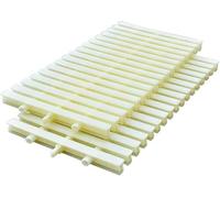 Griglia di drenaggio per piscina in plastica resistente - Griglia di troppo pieno per piscina da 20 cm, sistema di giunzione composito per una gestione efficiente dell'acqua e maggiore sicurezza