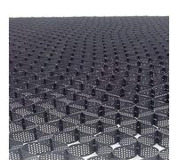 Griglia di ghiaia a nido d'ape espandibile - 4 x 4 m (13 x 13 ft) in plastica nera per camper, parcheggi, vialetti e patii, sistema di stabilizzazione del terreno profondo da 5,1 cm