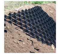 Griglia di ghiaia permeabile per il controllo del fango, 3 x 7,9 m, sistema di stabilizzazione del suolo con fori di drenaggio, perfetta per pendii ripidi e vialetti (soluzione paesaggistica con