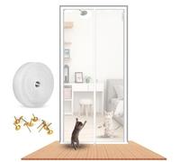 Griglia di protezione 90x210cm Gatto porta schermo per gatti per il balcone, per il soggiorno, la camera da letto, la cucina, la terrazza, il cane, la porta a rete con chiusura lampo