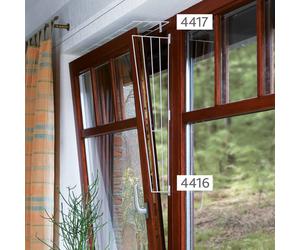 Griglia di protezione per finestre 62 × 16/8 cm bianca