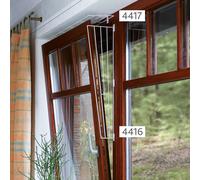 Griglia di protezione per finestre 65 × 16 cm bianca